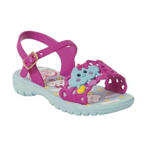 Sandália Infantil Rosa com Palmilha Estampada
