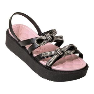 Sandália Molekinha Preto em Sisntético