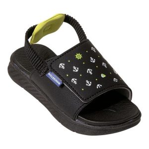 Sandália Molekinho Preto em Sintético