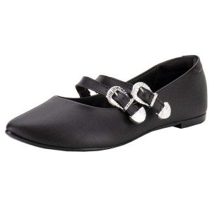 Sapatilha Feminina Flat Moleca 5635882 - Preto