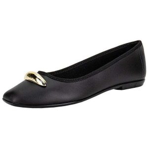 Sapatilha Feminina Flat Moleca 5729131 Preto