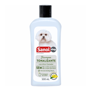 Shampoo Tonalizante Pelos Claros Sanol - 500 ml