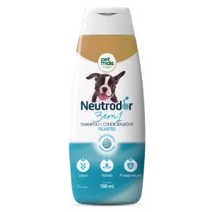 Shampoo e Condicionador 3 em 1 para Filhotes Neutrodor Petmais - 700 ml