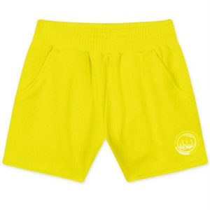 Short Infantil Menina Amarelo