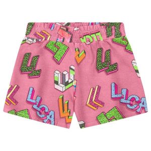 Short Menina Infantil Rosa