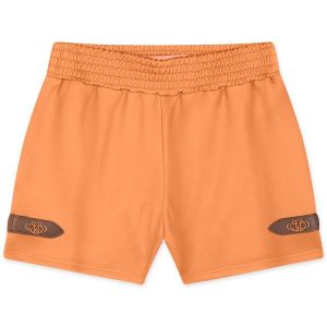 Short Moletom Menina Infantil Laranja