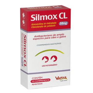 Silmox CL 50mg Antibiótico Vansil - 10 comprimidos