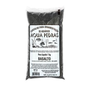 Substrato para Aquários Basalto Aqua Pedras N° 0 - 1kg