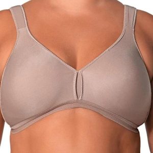Sutiã sem Aro e sem Bojo Olimpo Conforto Demillus 61004 55-Bege-Rosado