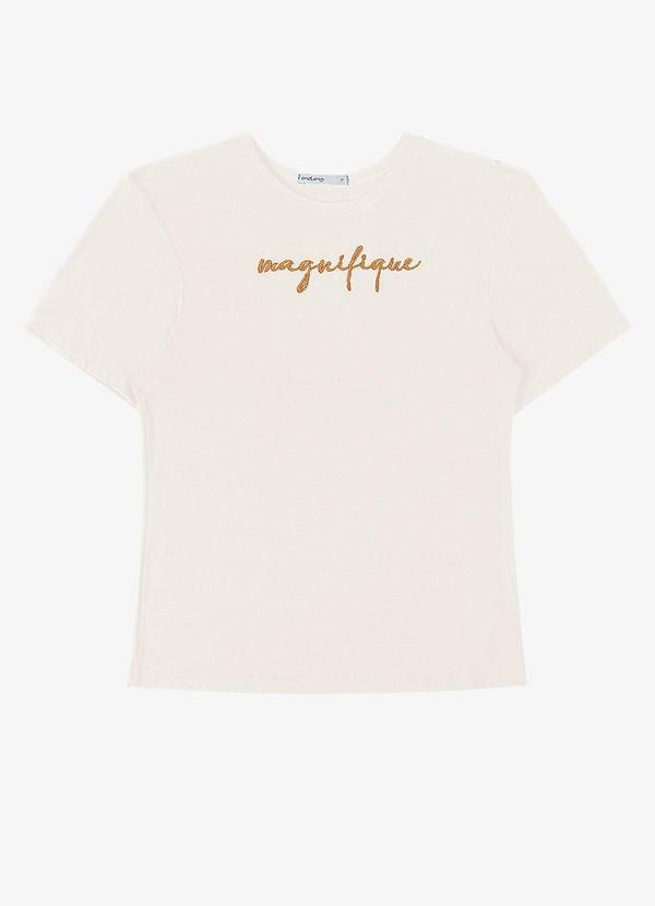 T- Shirt Feminina Bege