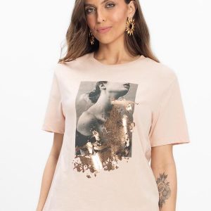 T-Shirt Feminina Rosa