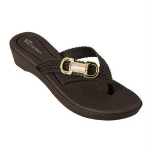 Tamanco Bronze com Aplicação de Adereço