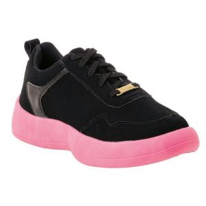 Tênis Casual Rosa em Nobuck