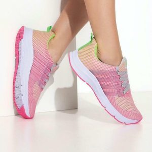 Tênis Esporte Rosa em Sintético e Tecido