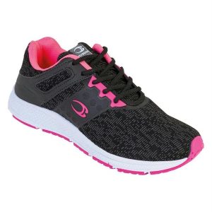 Tênis Feminino Preta e Rosa com Detalhes