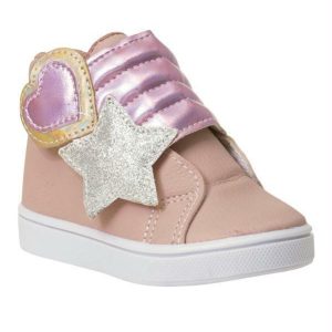 Tênis Infantil Rosa com Velcro