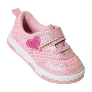 Tênis Molekinha Rosa em Tecido