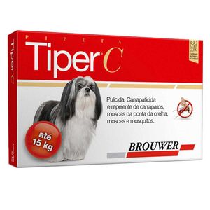 Tiper C para Cães até 15kg Pipeta Brouwer - Único