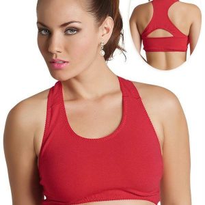 Top Estilo Nadador Vermelho