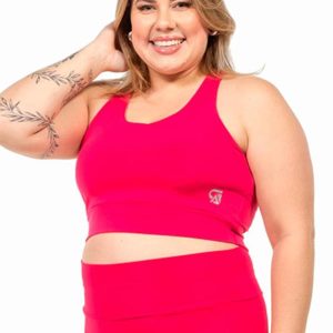 Top Nadador Leve Feminina Rosa