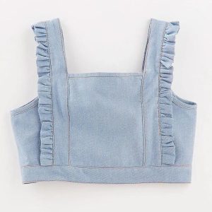 Top de Sarja com Babadinhos Azul
