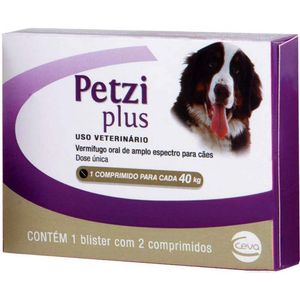 Vermífugo Petzi Plus 2,8g Ceva - 2 Comprimidos