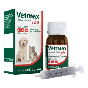 Vermífugo Vetmax Plus Suspensão - 30 ml