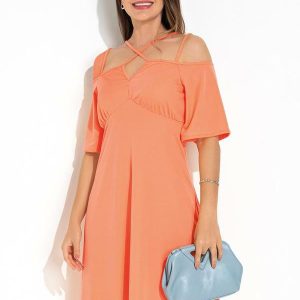 Vestido Coral em Malha