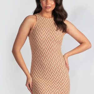 Vestido Curto em Malha Estampado