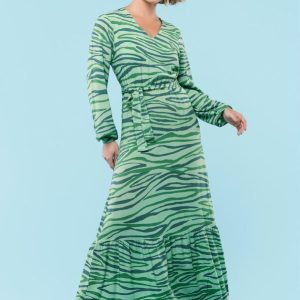 Vestido Feminino Adulto Verde