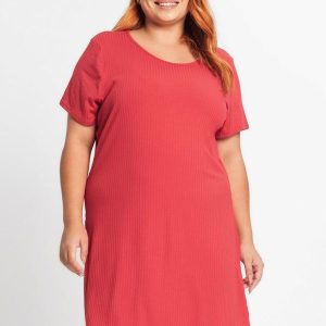 Vestido Feminino Plus Size Vermelho