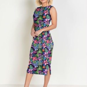 Vestido Floral Marinho