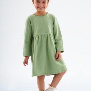 Vestido Infantil Nature Molecotton Verde