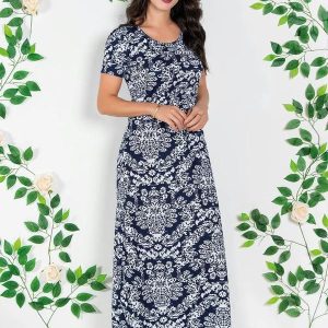 Vestido Longo Estampa Arabesco