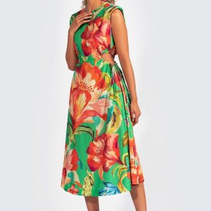 Vestido Malha Tropicarte Verde