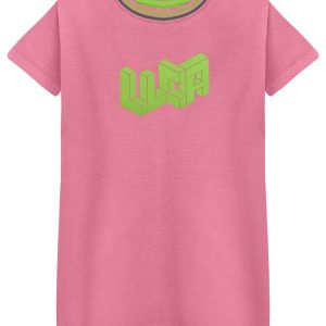 Vestido Manga Curta Menina Infantil Rosa