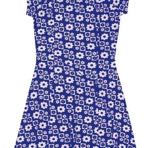 Vestido Manga Curta Menina Roxo