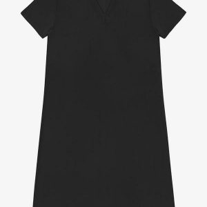 Vestido Midi Feminino Plus Size Preto