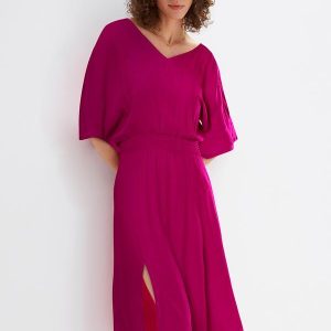 Vestido Pink em Tecido Texturizado