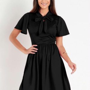 Vestido Preto com Amarração