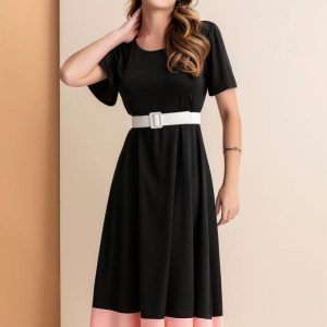 Vestido Preto em Malha