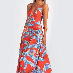 Vestido em Viscose Selva Doce Laranja