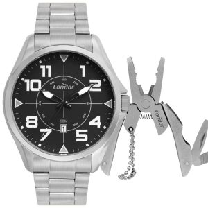 kit Relógio Condor Masculino com Alicate Multifunção CO2115NBA/K4P