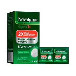 Analgésico e Antitérmico Novalgina 1g 10 Comprimidos Efervescentes