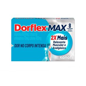 Analgésico e Relaxante Muscular Dorflex MAX 8 Comprimidos