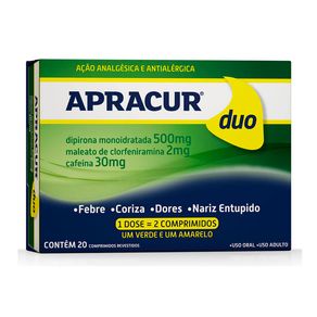 Antigripal Apracur Duo 20 Comprimidos