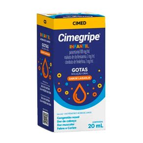 Antigripal Cimegripe Infantil Gotas Sabor Laranja 20ml