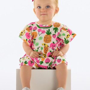 Banho de Sol Frutas Bebê Menina Branco