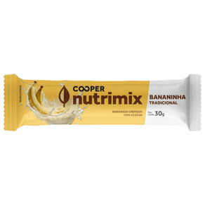 Barra de Bananinha Cremosa Tradicional Zero Açúcares Cooper Nutrimix 30g