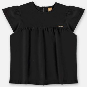 Bata Infantil Básica em Meia Malha Preto
